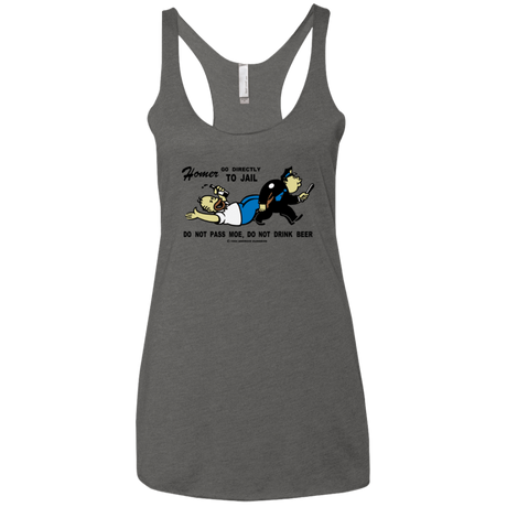 T-Shirts Premium Heather / X-Small Do Not Pass Moe Women's Triblend Racerback Tank
