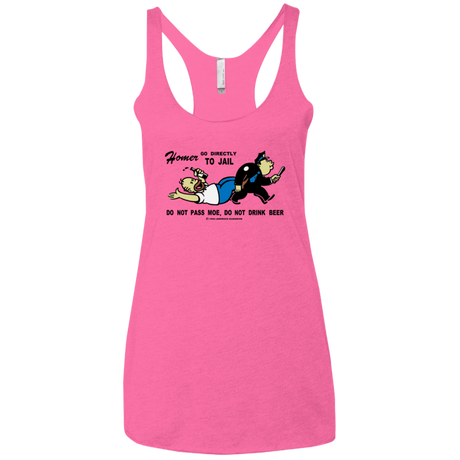 T-Shirts Vintage Pink / X-Small Do Not Pass Moe Women's Triblend Racerback Tank