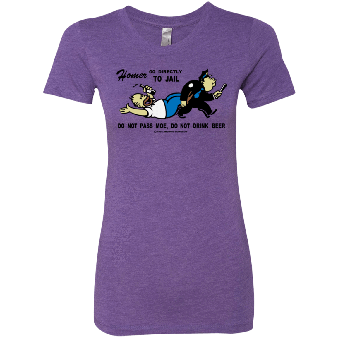 T-Shirts Purple Rush / Small Do Not Pass Moe Women's Triblend T-Shirt