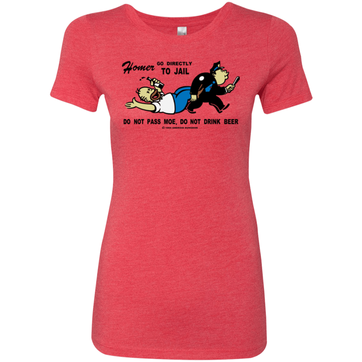 T-Shirts Vintage Red / Small Do Not Pass Moe Women's Triblend T-Shirt