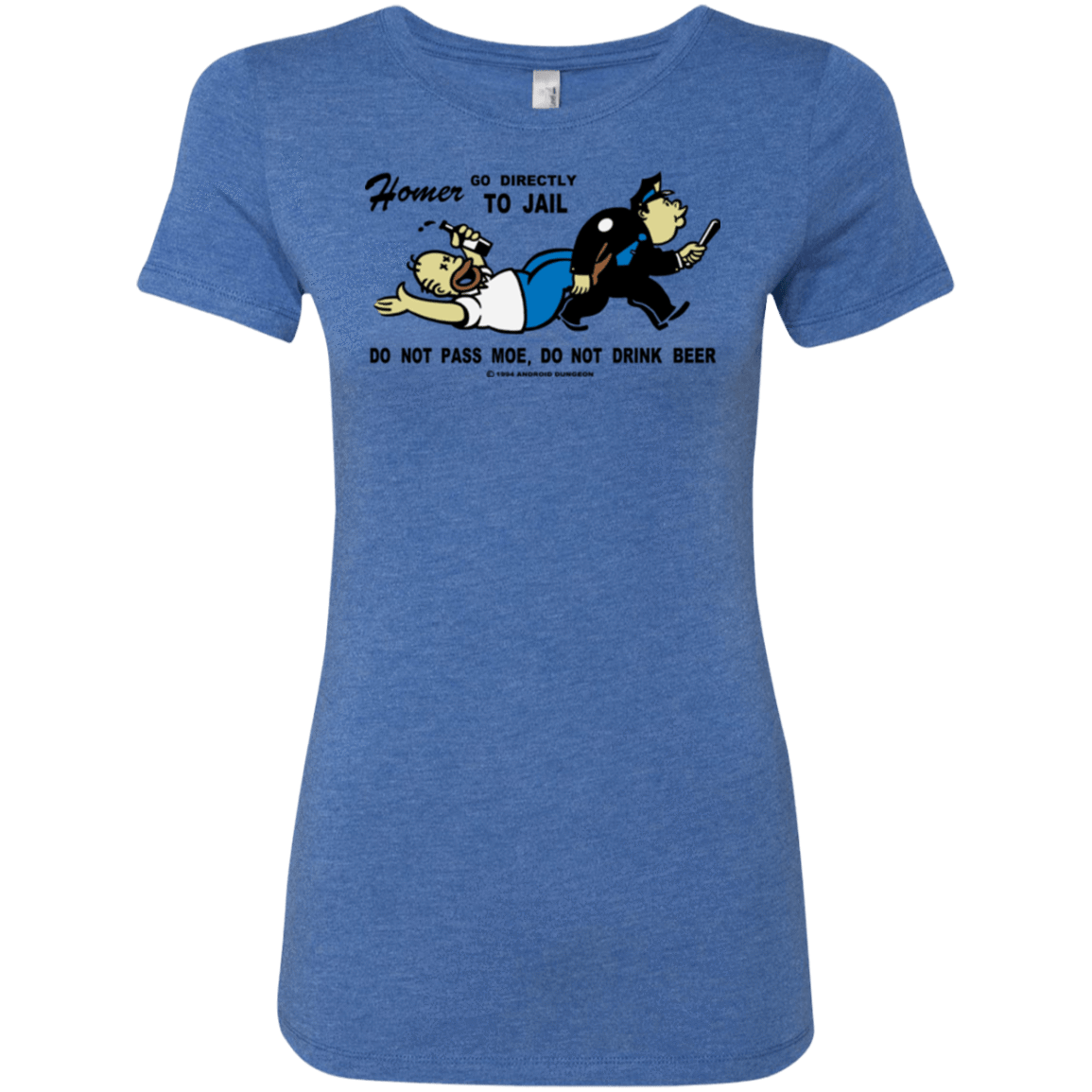 T-Shirts Vintage Royal / Small Do Not Pass Moe Women's Triblend T-Shirt