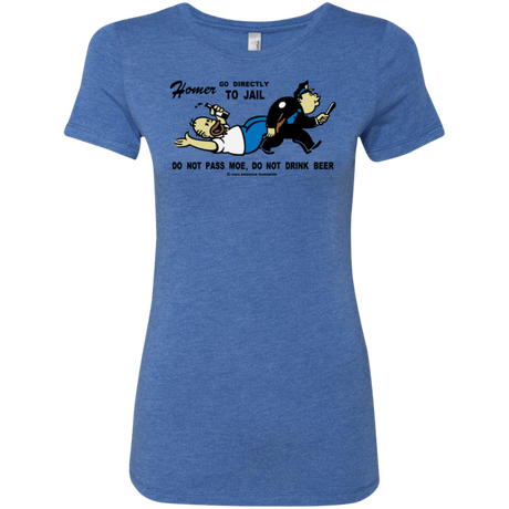 T-Shirts Vintage Royal / Small Do Not Pass Moe Women's Triblend T-Shirt