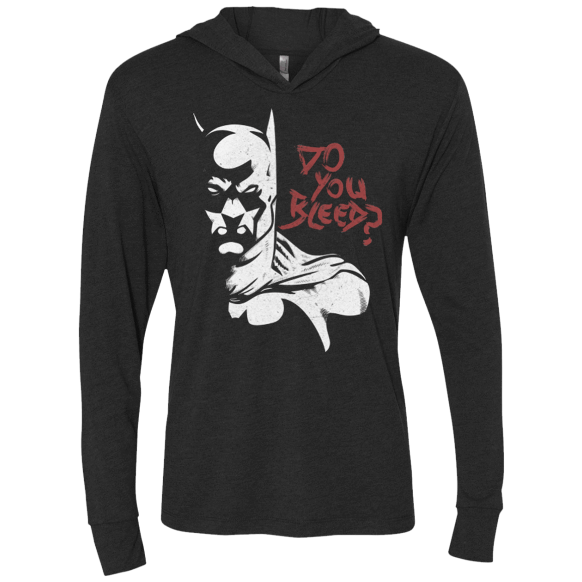 T-Shirts Vintage Black / X-Small Do You Bleed? Triblend Long Sleeve Hoodie Tee