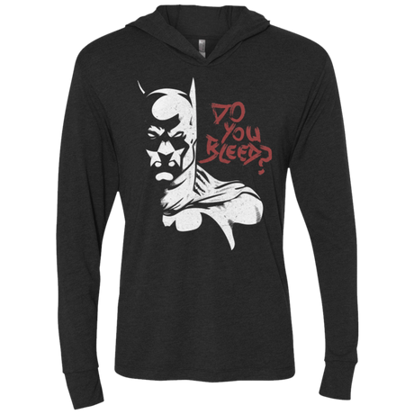 T-Shirts Vintage Black / X-Small Do You Bleed? Triblend Long Sleeve Hoodie Tee