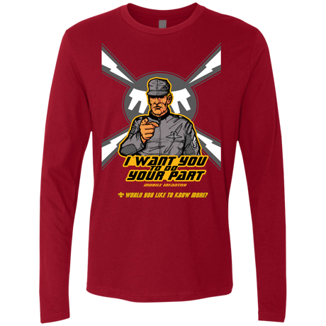 T-Shirts Cardinal / S Do Your Part Men's Premium Long Sleeve