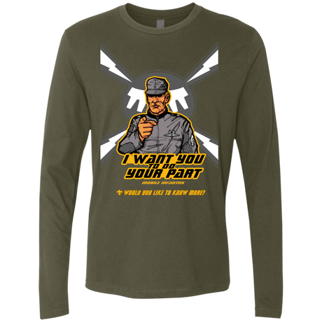 T-Shirts Military Green / S Do Your Part Men's Premium Long Sleeve