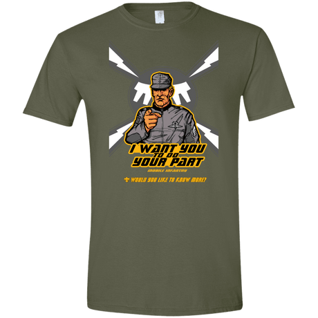 T-Shirts Military Green / S Do Your Part Men's Semi-Fitted Softstyle