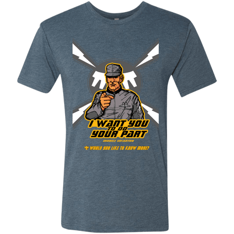 T-Shirts Indigo / S Do Your Part Men's Triblend T-Shirt