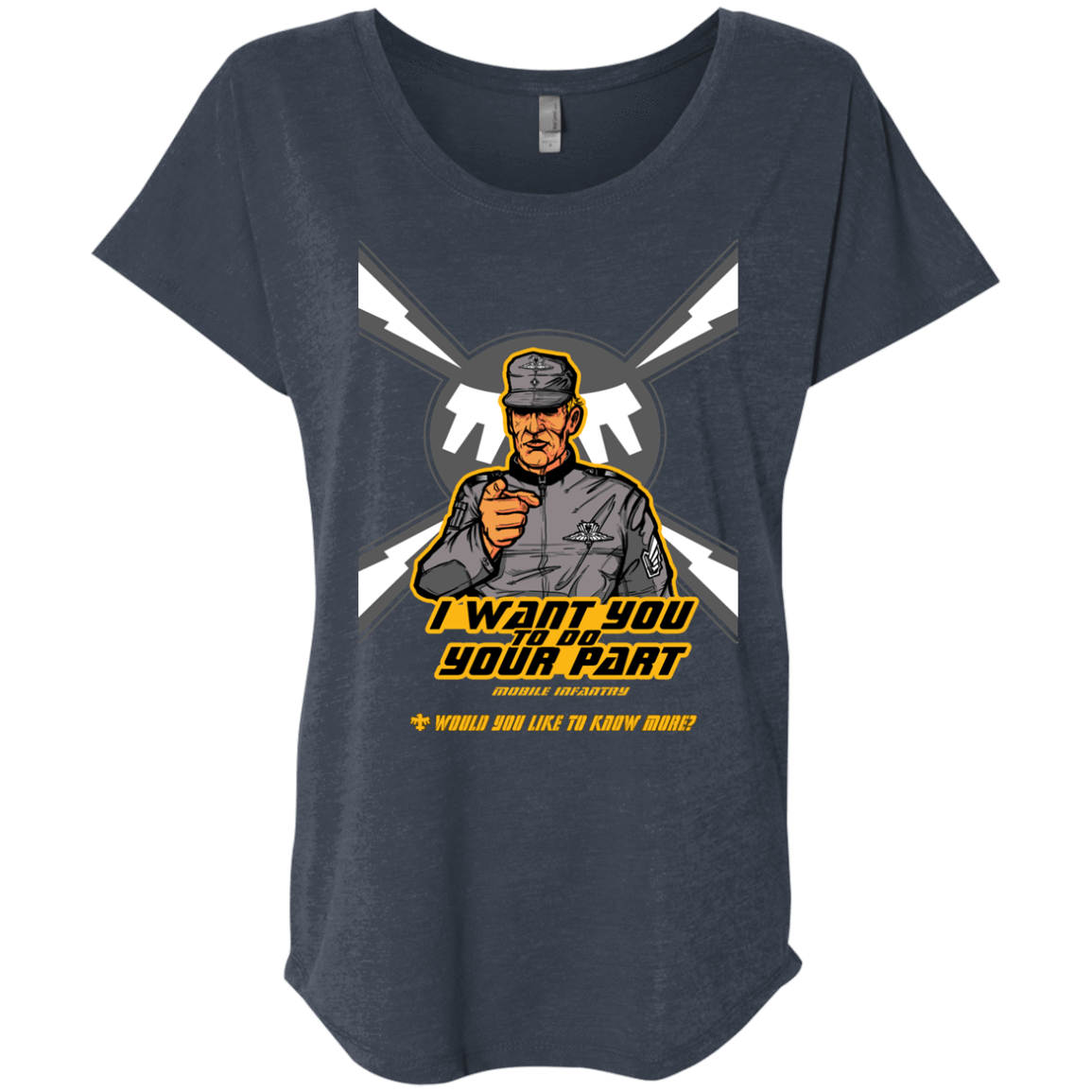 T-Shirts Vintage Navy / X-Small Do Your Part Triblend Dolman Sleeve