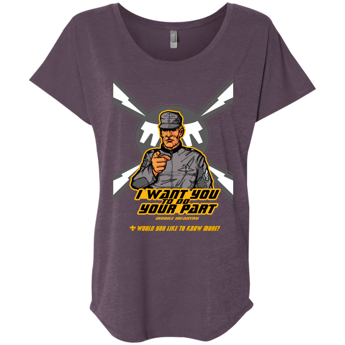 T-Shirts Vintage Purple / X-Small Do Your Part Triblend Dolman Sleeve