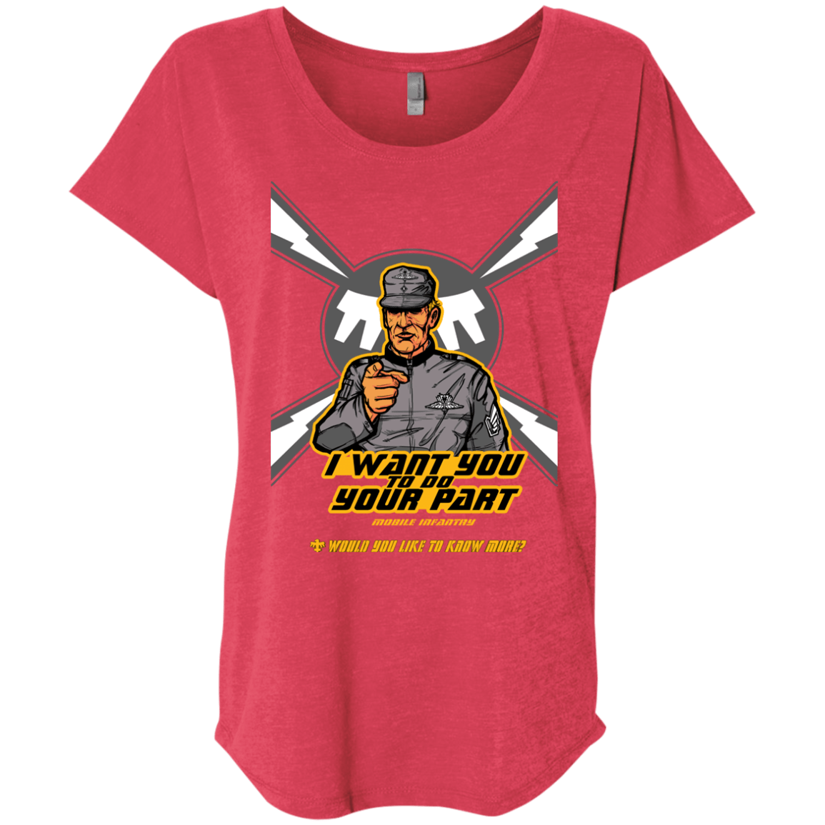 T-Shirts Vintage Red / X-Small Do Your Part Triblend Dolman Sleeve