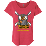 T-Shirts Vintage Red / X-Small Do Your Part Triblend Dolman Sleeve