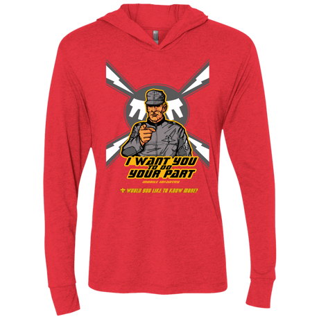 T-Shirts Vintage Red / X-Small Do Your Part Triblend Long Sleeve Hoodie Tee