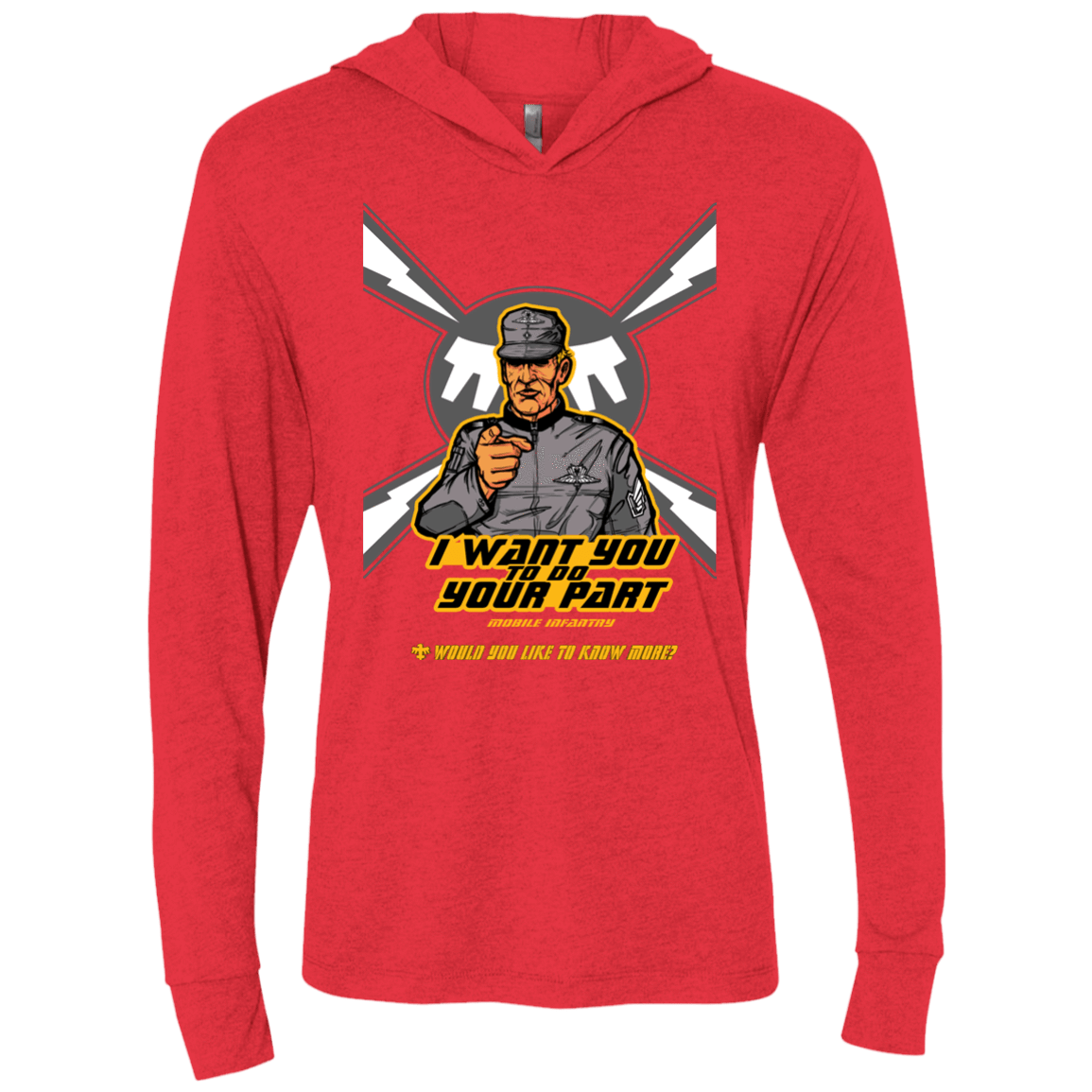 T-Shirts Vintage Red / X-Small Do Your Part Triblend Long Sleeve Hoodie Tee
