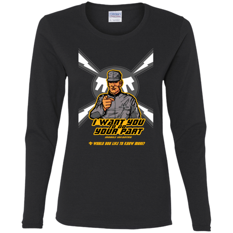 T-Shirts Black / S Do Your Part Women's Long Sleeve T-Shirt