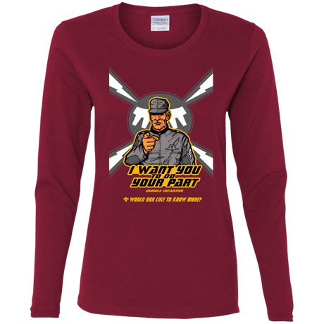 T-Shirts Cardinal / S Do Your Part Women's Long Sleeve T-Shirt