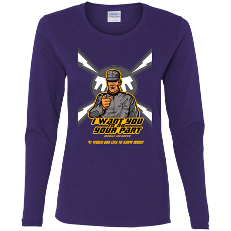 T-Shirts Purple / S Do Your Part Women's Long Sleeve T-Shirt