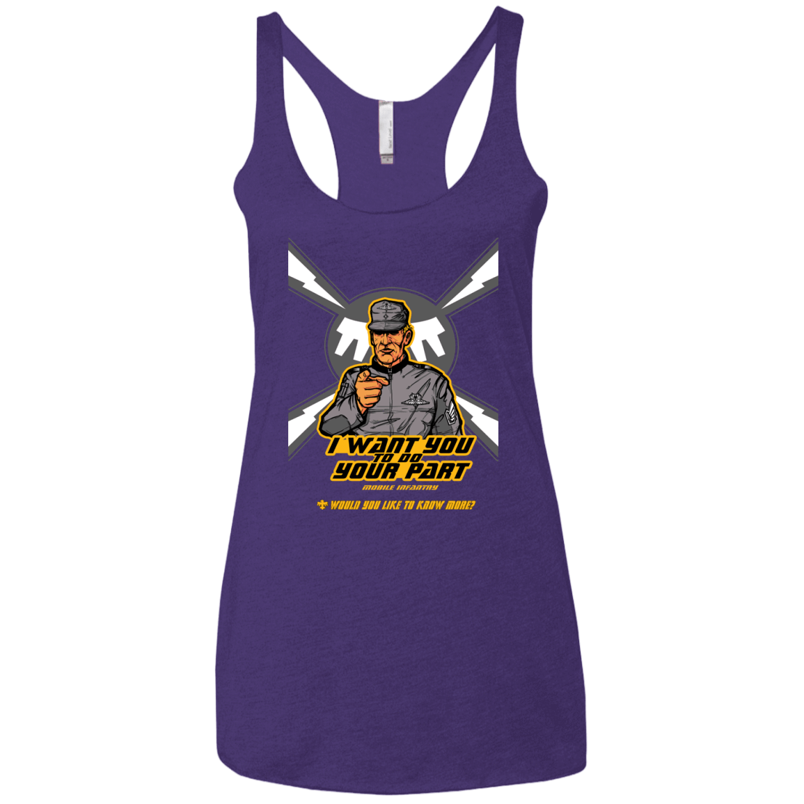 T-Shirts Purple Rush / X-Small Do Your Part Women's Triblend Racerback Tank