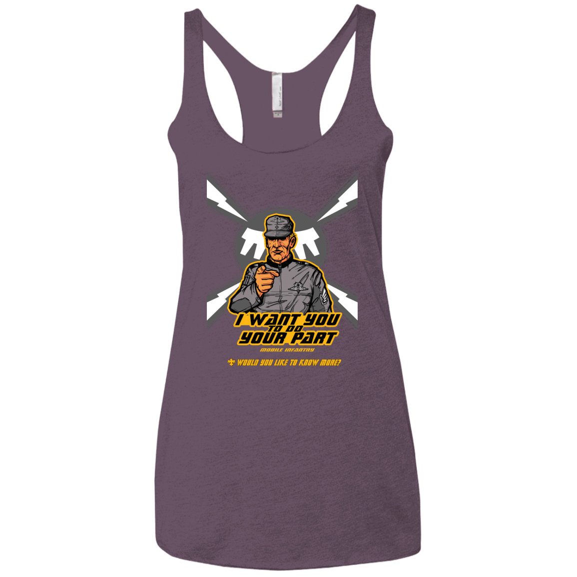 T-Shirts Vintage Purple / X-Small Do Your Part Women's Triblend Racerback Tank