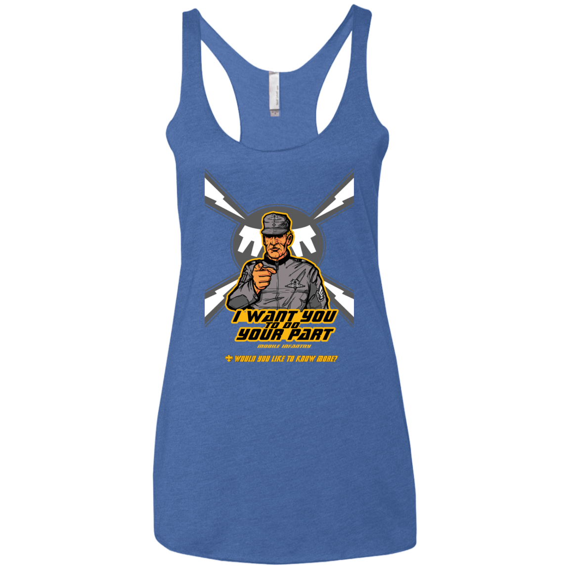 T-Shirts Vintage Royal / X-Small Do Your Part Women's Triblend Racerback Tank