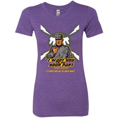 T-Shirts Purple Rush / S Do Your Part Women's Triblend T-Shirt