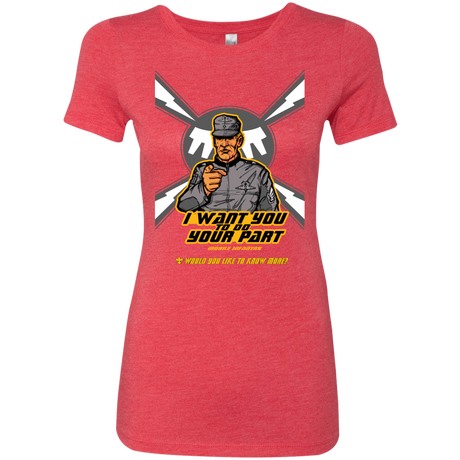 T-Shirts Vintage Red / S Do Your Part Women's Triblend T-Shirt