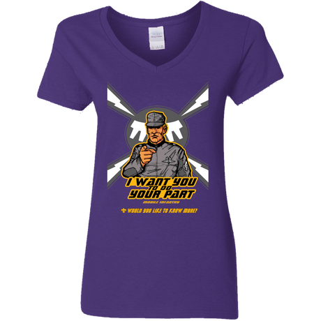 T-Shirts Purple / S Do Your Part Women's V-Neck T-Shirt