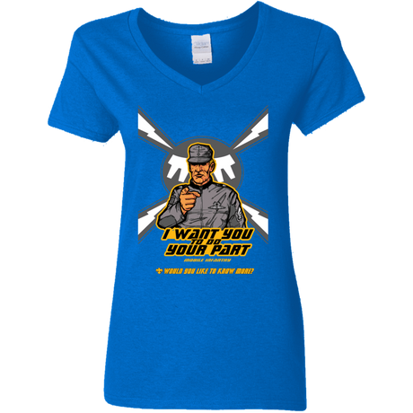 T-Shirts Royal / S Do Your Part Women's V-Neck T-Shirt