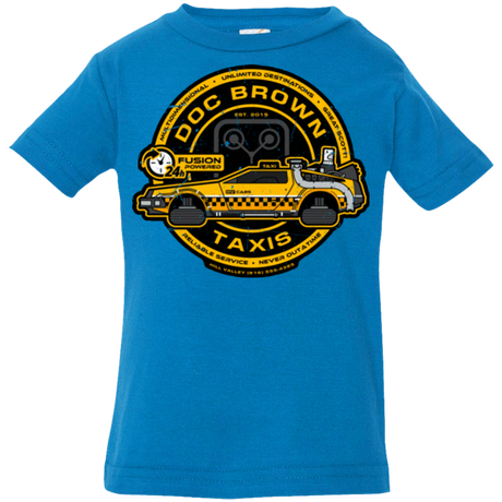 T-Shirts Cobalt / 6 Months Doc Brown Taxis Infant Premium T-Shirt