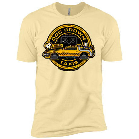 T-Shirts Banana Cream / X-Small Doc Brown Taxis Men's Premium T-Shirt