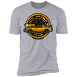 T-Shirts Heather Grey / X-Small Doc Brown Taxis Men's Premium T-Shirt