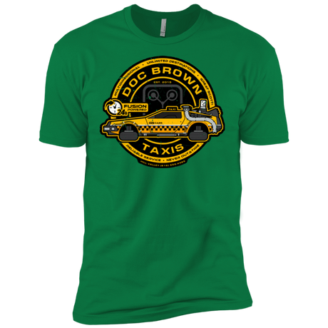 T-Shirts Kelly Green / X-Small Doc Brown Taxis Men's Premium T-Shirt