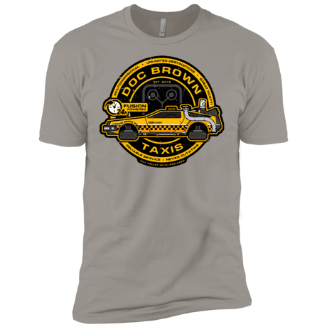 T-Shirts Light Grey / X-Small Doc Brown Taxis Men's Premium T-Shirt
