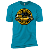 T-Shirts Turquoise / X-Small Doc Brown Taxis Men's Premium T-Shirt