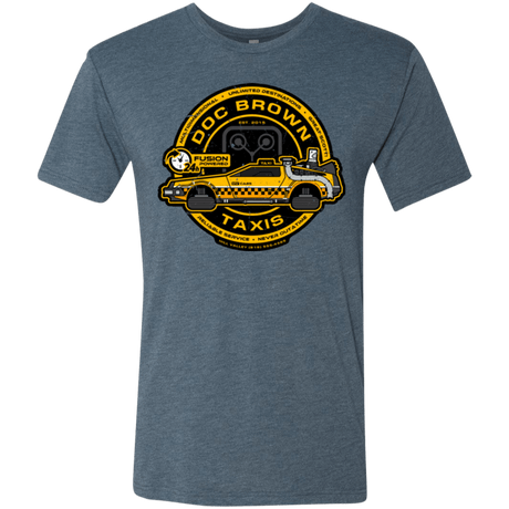 T-Shirts Indigo / Small Doc Brown Taxis Men's Triblend T-Shirt