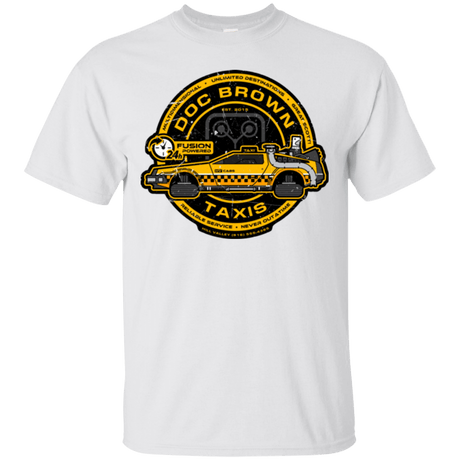 T-Shirts White / Small Doc Brown Taxis T-Shirt