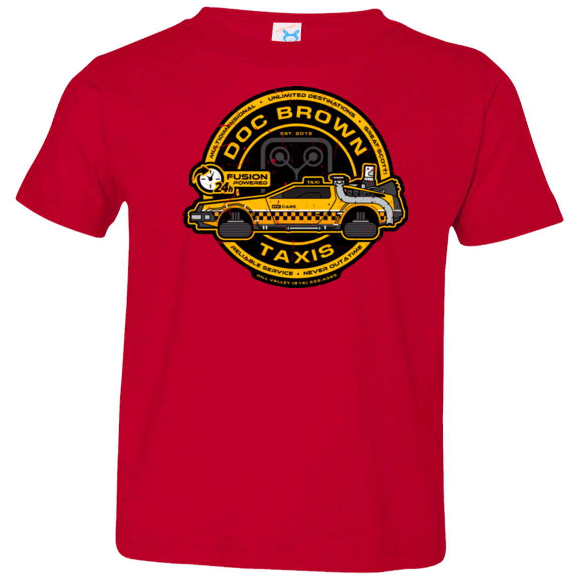 T-Shirts Red / 2T Doc Brown Taxis Toddler Premium T-Shirt