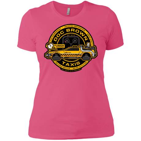 T-Shirts Hot Pink / X-Small Doc Brown Taxis Women's Premium T-Shirt
