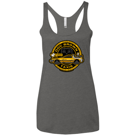 T-Shirts Premium Heather / X-Small Doc Brown Taxis Women's Triblend Racerback Tank