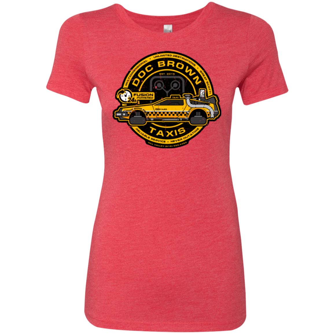T-Shirts Vintage Red / Small Doc Brown Taxis Women's Triblend T-Shirt