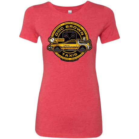 T-Shirts Vintage Red / Small Doc Brown Taxis Women's Triblend T-Shirt