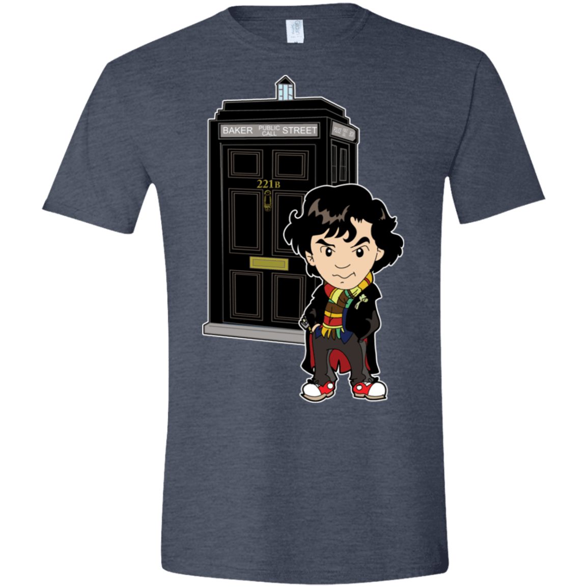 T-Shirts Heather Navy / S Doclock Men's Semi-Fitted Softstyle