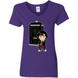 T-Shirts Purple / S Doclock Women's V-Neck T-Shirt