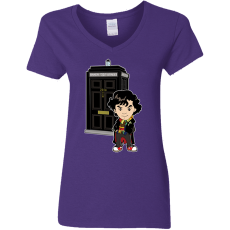 T-Shirts Purple / S Doclock Women's V-Neck T-Shirt