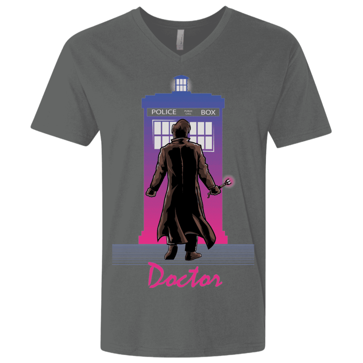 T-Shirts Heavy Metal / X-Small DOCTOR DRIVE Men's Premium V-Neck