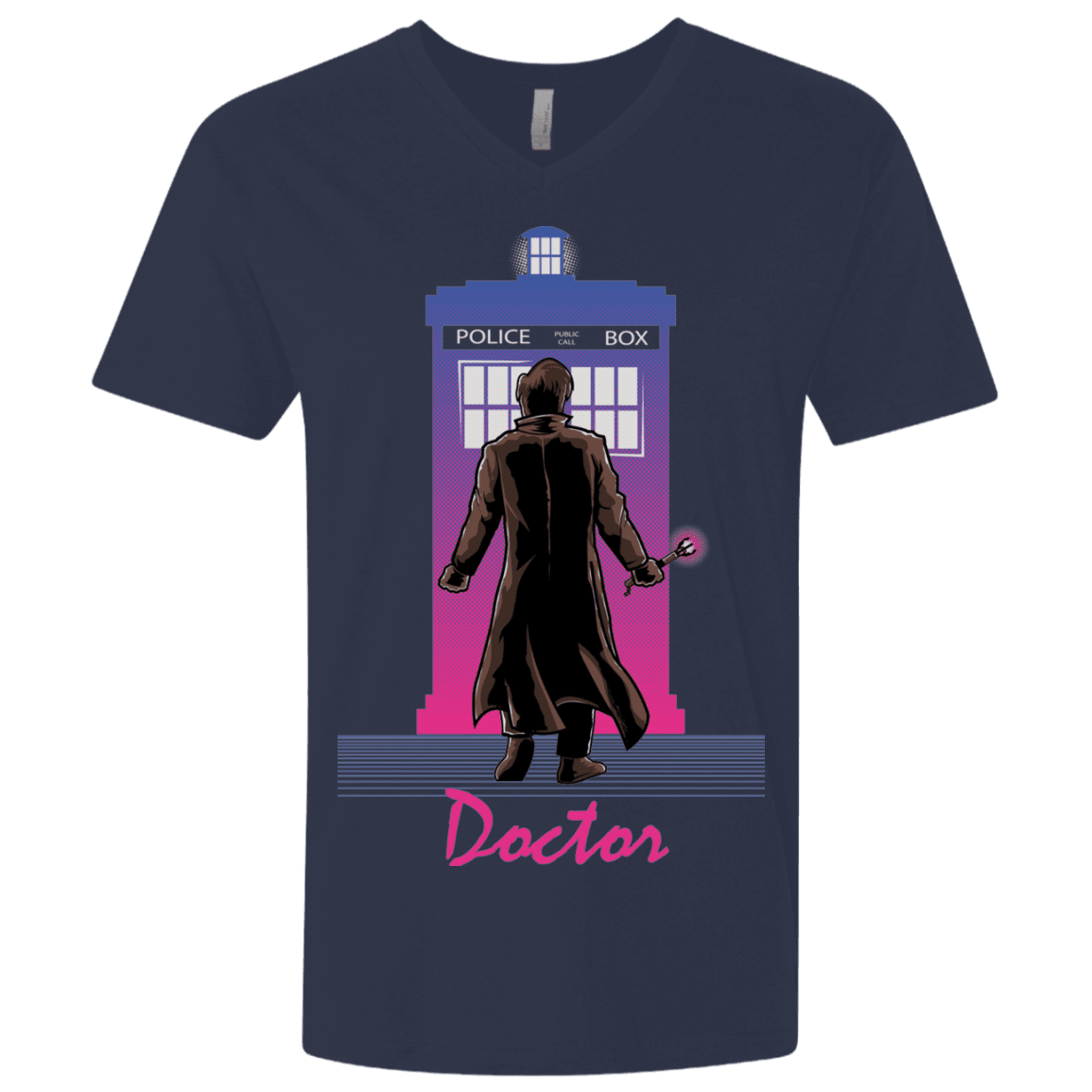 T-Shirts Midnight Navy / X-Small DOCTOR DRIVE Men's Premium V-Neck