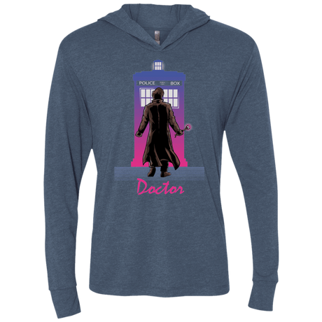 T-Shirts Indigo / X-Small DOCTOR DRIVE Triblend Long Sleeve Hoodie Tee