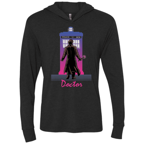 T-Shirts Vintage Black / X-Small DOCTOR DRIVE Triblend Long Sleeve Hoodie Tee