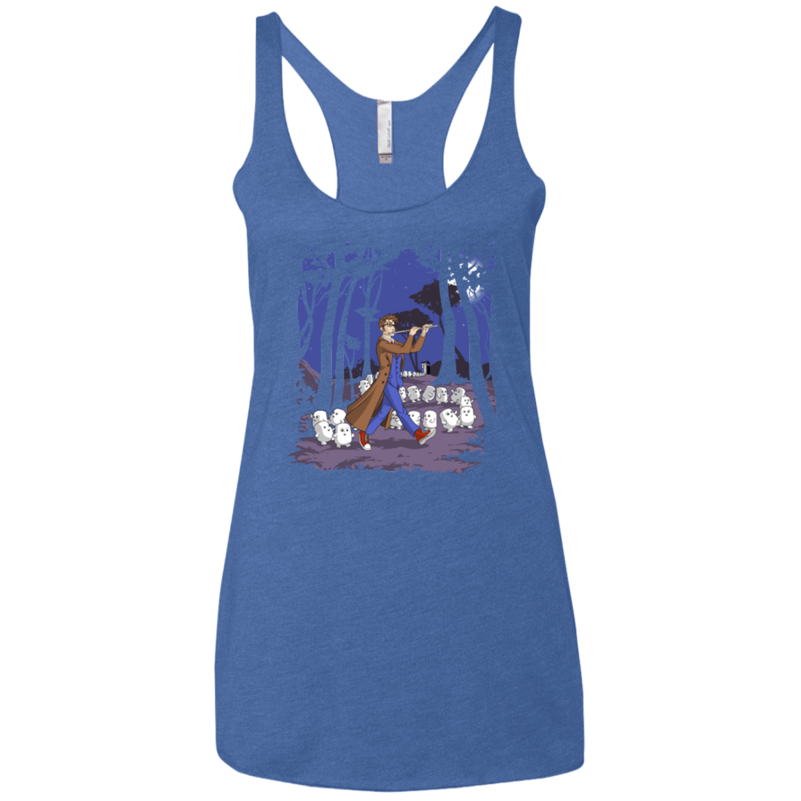 T-Shirts Vintage Royal / X-Small Doctor Hamelin Women's Triblend Racerback Tank