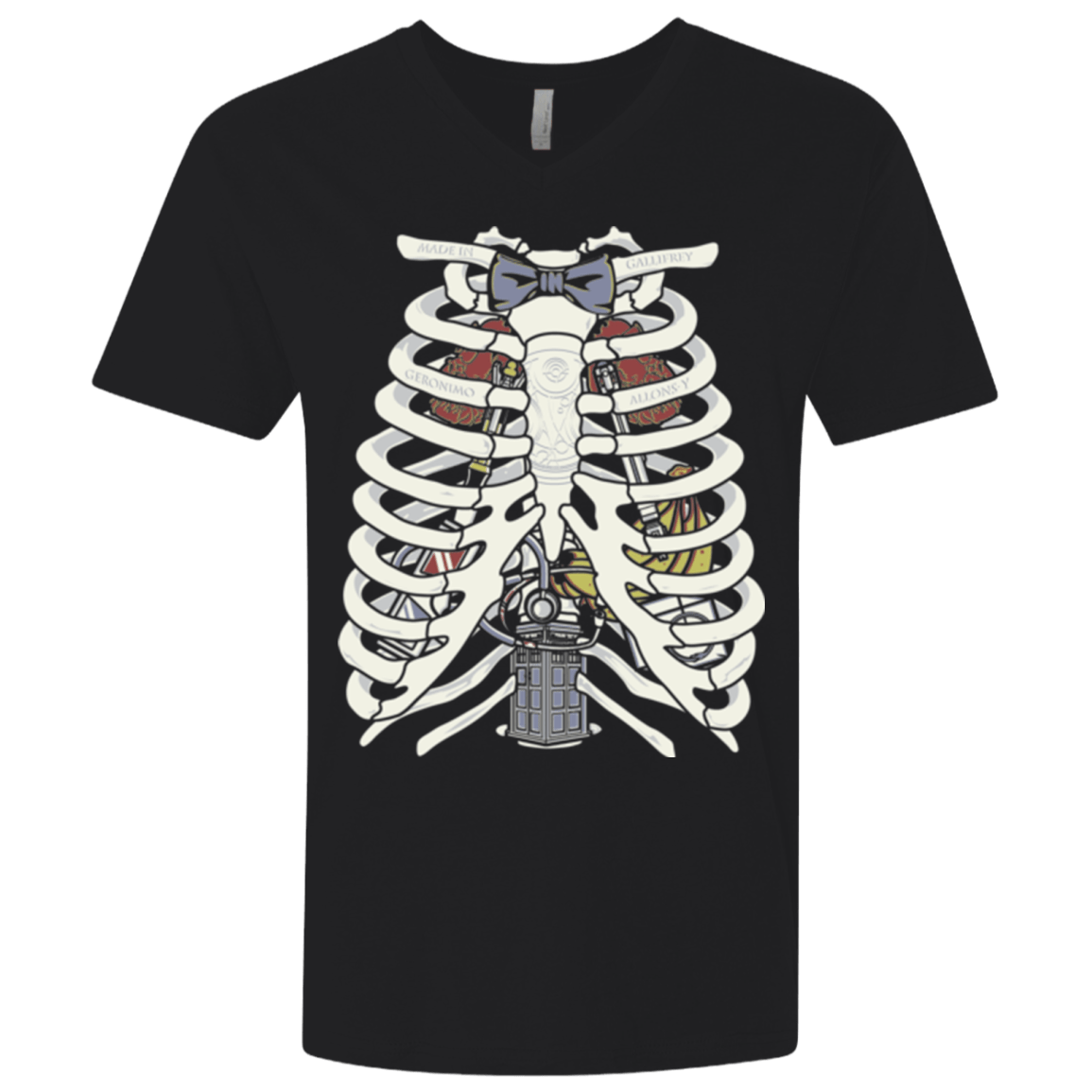 T-Shirts Black / X-Small Doctor Inside Men's Premium V-Neck